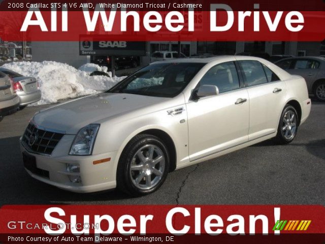 2008 Cadillac STS 4 V6 AWD in White Diamond Tricoat