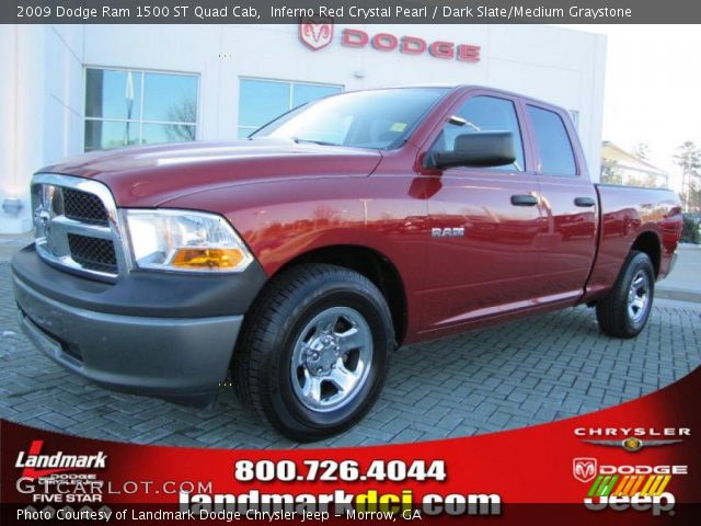 2009 Dodge Ram 1500 ST Quad Cab in Inferno Red Crystal Pearl