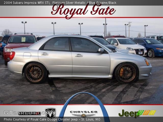 2004 Subaru Impreza WRX STi in Platinum Silver Metallic