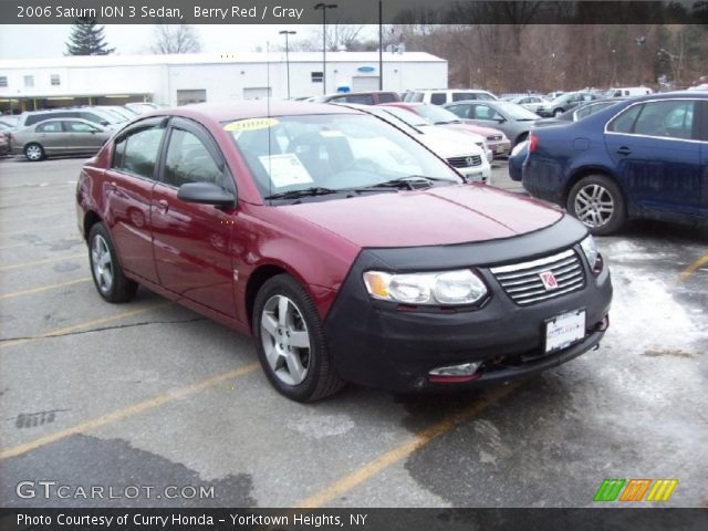 2006 Saturn ION 3 Sedan in Berry Red