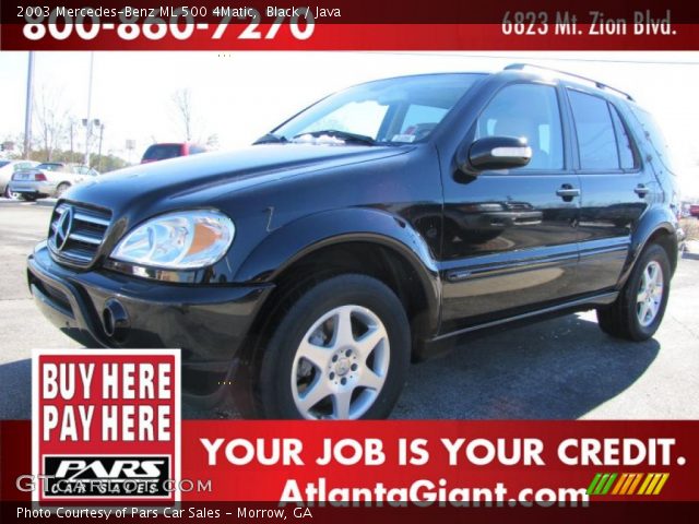 2003 Mercedes-Benz ML 500 4Matic in Black