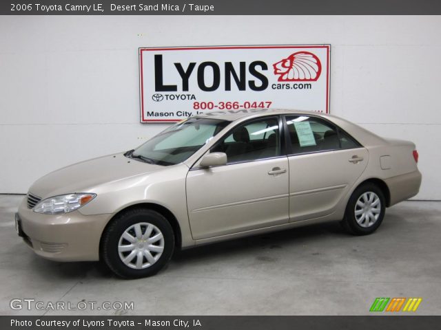 2006 Toyota Camry LE in Desert Sand Mica