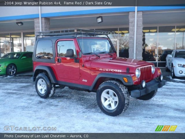 2004 Jeep Wrangler Rubicon 4x4 in Flame Red