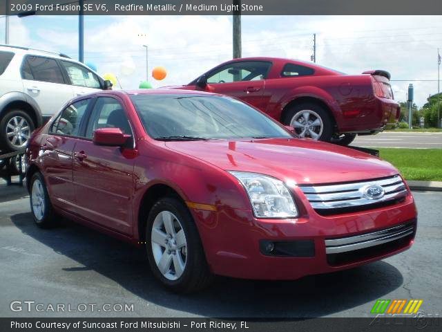 2009 Ford Fusion SE V6 in Redfire Metallic
