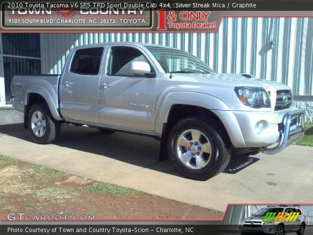 2010 Toyota Tacoma V6 SR5 TRD Sport Double Cab 4x4 in Silver Streak Mica