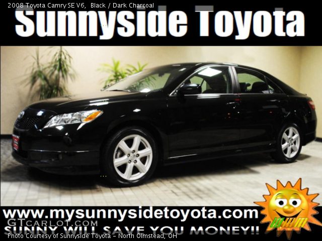 2008 Toyota Camry SE V6 in Black