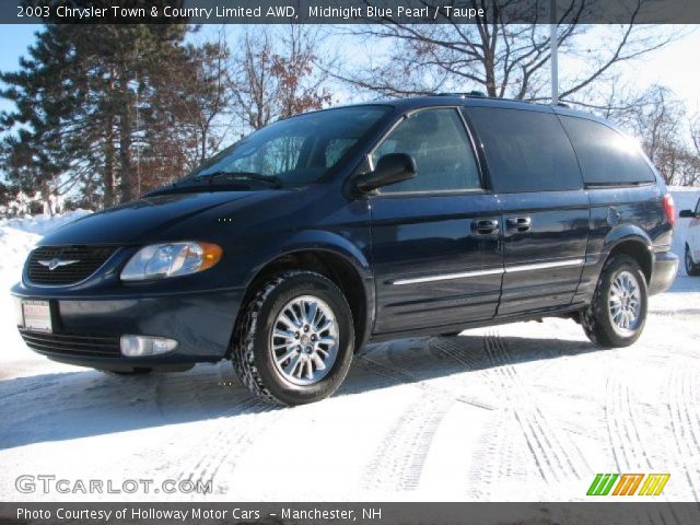 2003 Chrysler Town & Country Limited AWD in Midnight Blue Pearl