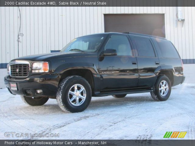 2000 Cadillac Escalade 4WD in Sable Black
