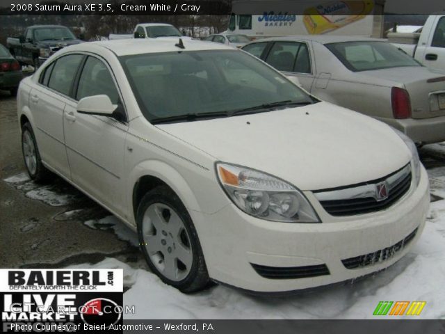 2008 Saturn Aura XE 3.5 in Cream White