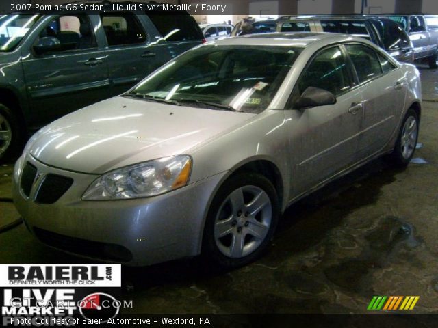 2007 Pontiac G6 Sedan in Liquid Silver Metallic