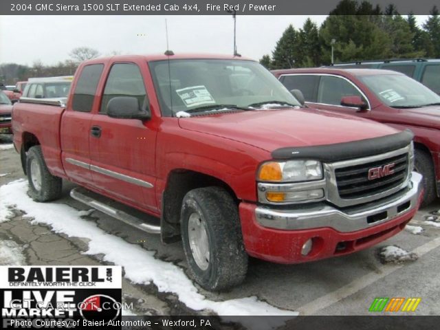 2004 GMC Sierra 1500 SLT Extended Cab 4x4 in Fire Red