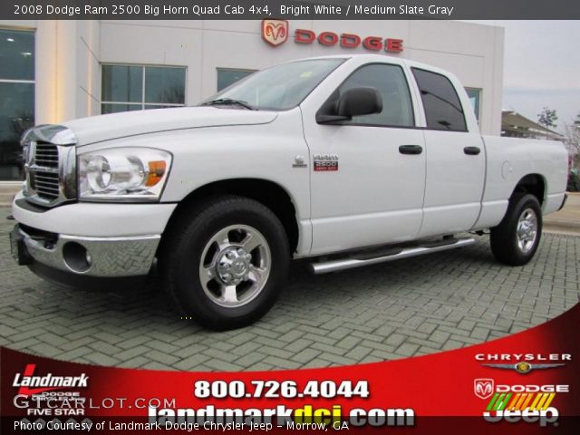 2008 Dodge Ram 2500 Big Horn Quad Cab 4x4 in Bright White