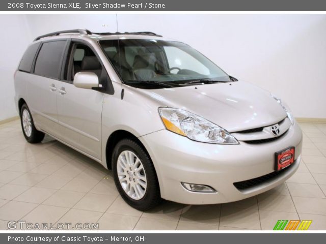 2008 Toyota Sienna XLE in Silver Shadow Pearl