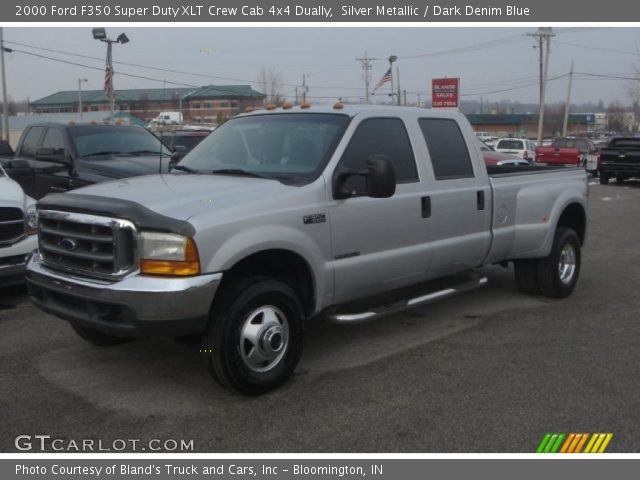 2000 Ford F350 Super Duty XLT Crew Cab 4x4 Dually in Silver Metallic