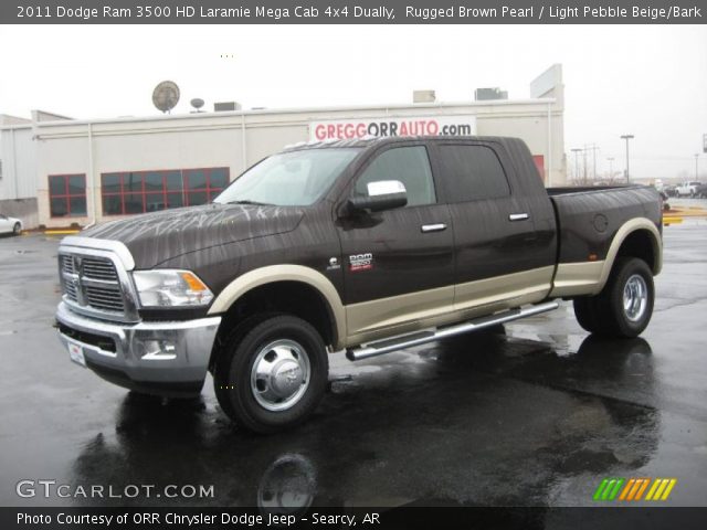2011 Dodge Ram 3500 HD Laramie Mega Cab 4x4 Dually in Rugged Brown Pearl