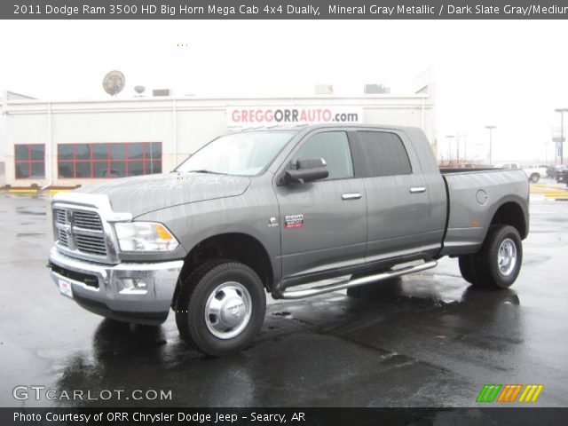 2011 Dodge Ram 3500 HD Big Horn Mega Cab 4x4 Dually in Mineral Gray Metallic