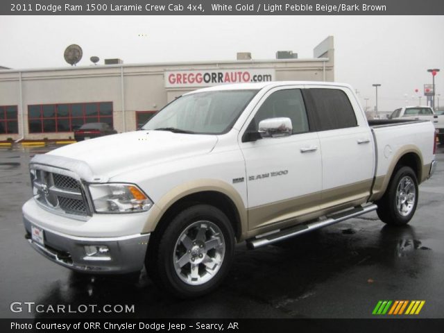 2011 Dodge Ram 1500 Laramie Crew Cab 4x4 in White Gold