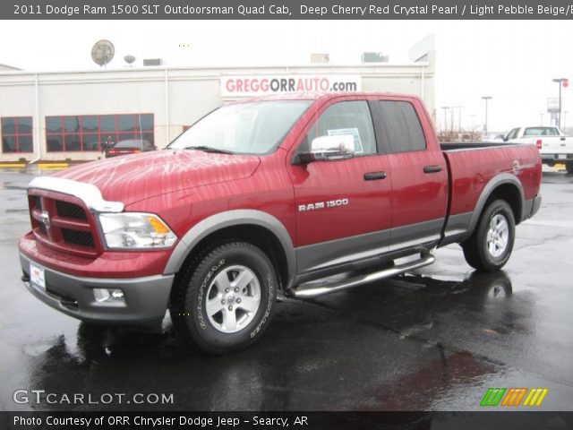 2011 Dodge Ram 1500 SLT Outdoorsman Quad Cab in Deep Cherry Red Crystal Pearl