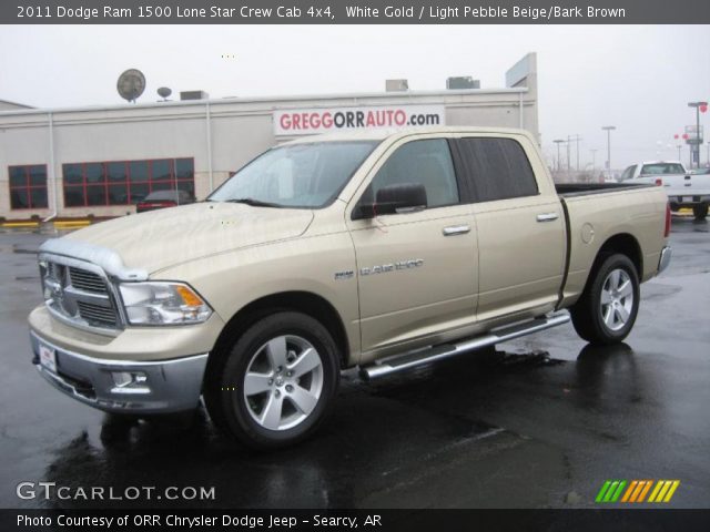 2011 Dodge Ram 1500 Lone Star Crew Cab 4x4 in White Gold