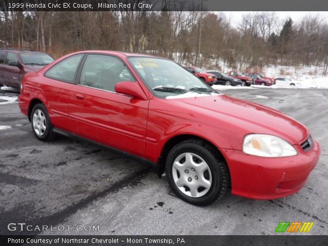 1999 Honda Civic EX Coupe in Milano Red
