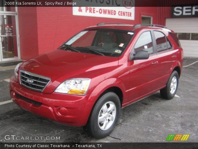 2008 Kia Sorento LX in Spicy Red