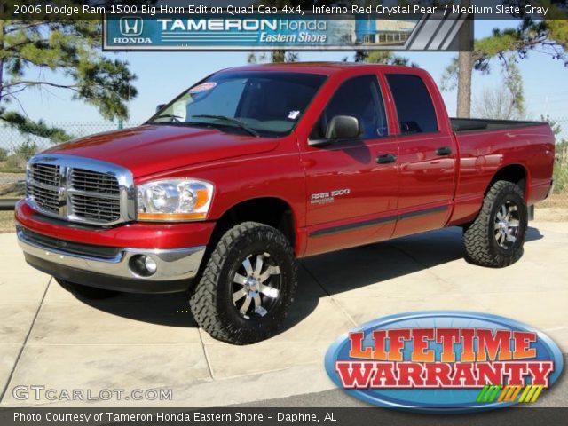 2006 Dodge Ram 1500 Big Horn Edition Quad Cab 4x4 in Inferno Red Crystal Pearl