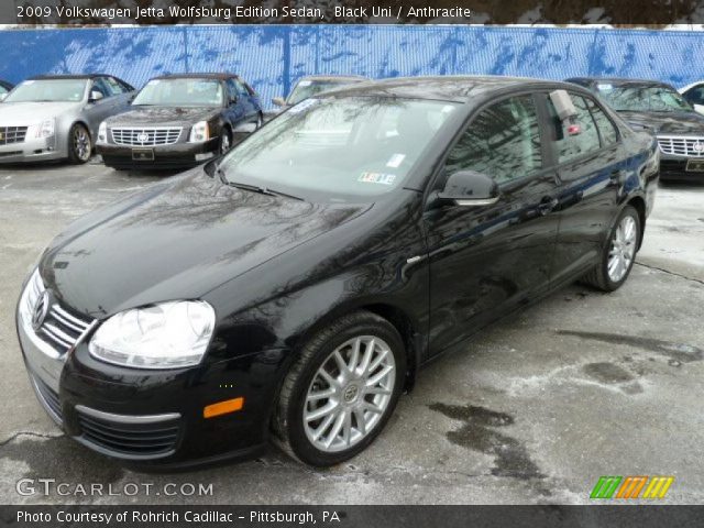 2009 Volkswagen Jetta Wolfsburg Edition Sedan in Black Uni