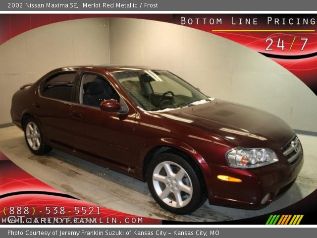 2002 Nissan Maxima SE in Merlot Red Metallic