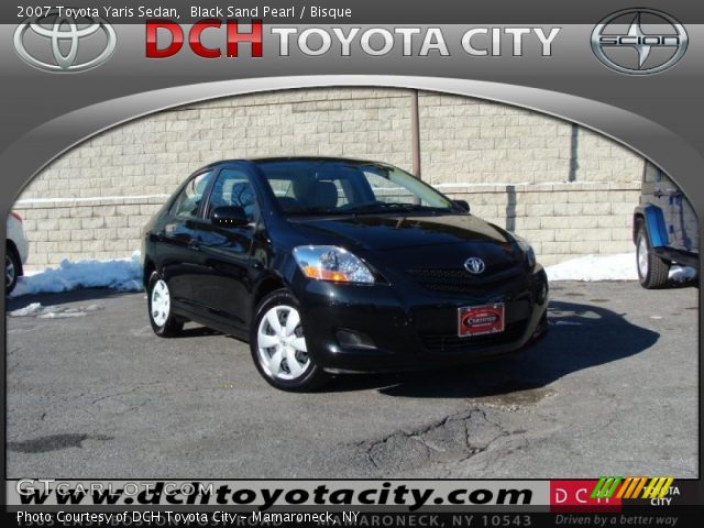 2007 Toyota Yaris Sedan in Black Sand Pearl