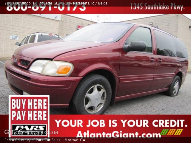 2000 Oldsmobile Silhouette GLS in Ruby Red Metallic