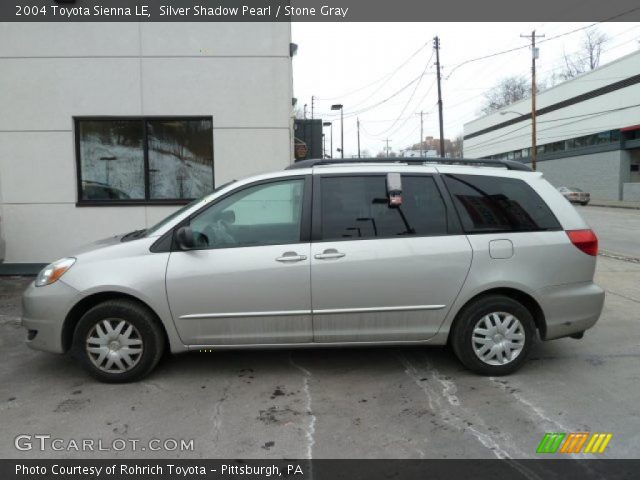 2004 Toyota Sienna LE in Silver Shadow Pearl