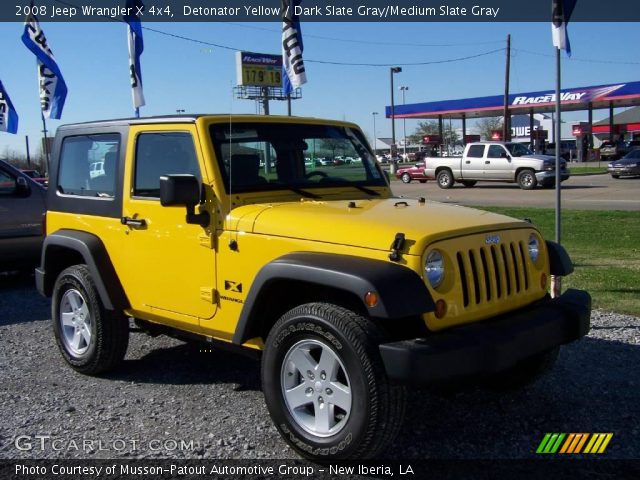2008 Jeep Wrangler X 4x4 in Detonator Yellow