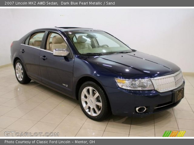 2007 Lincoln MKZ AWD Sedan in Dark Blue Pearl Metallic