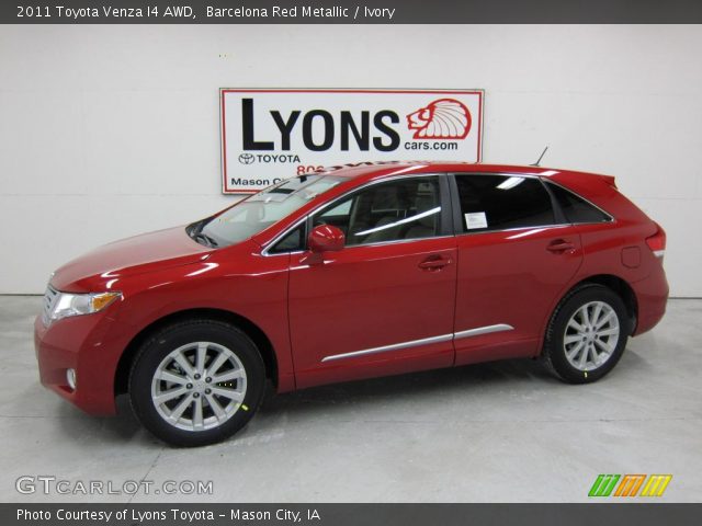 2011 Toyota Venza I4 AWD in Barcelona Red Metallic