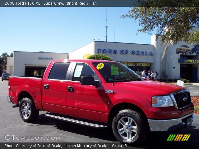 2008 Ford F150 XLT SuperCrew in Bright Red