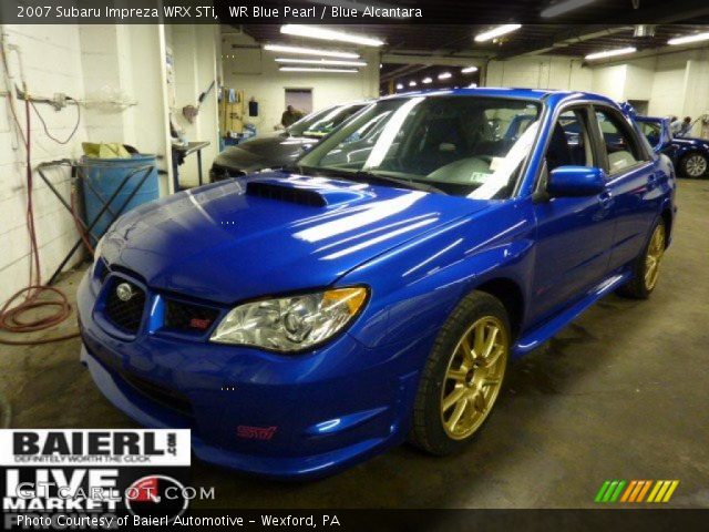 2007 Subaru Impreza WRX STi in WR Blue Pearl