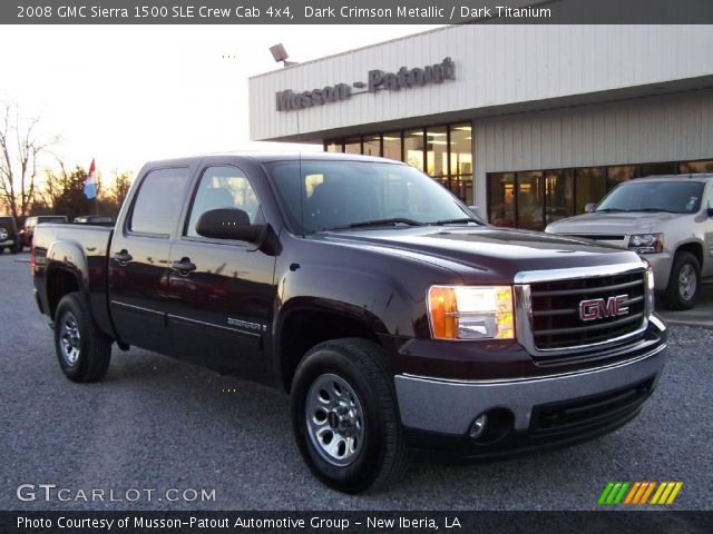 2008 GMC Sierra 1500 SLE Crew Cab 4x4 in Dark Crimson Metallic