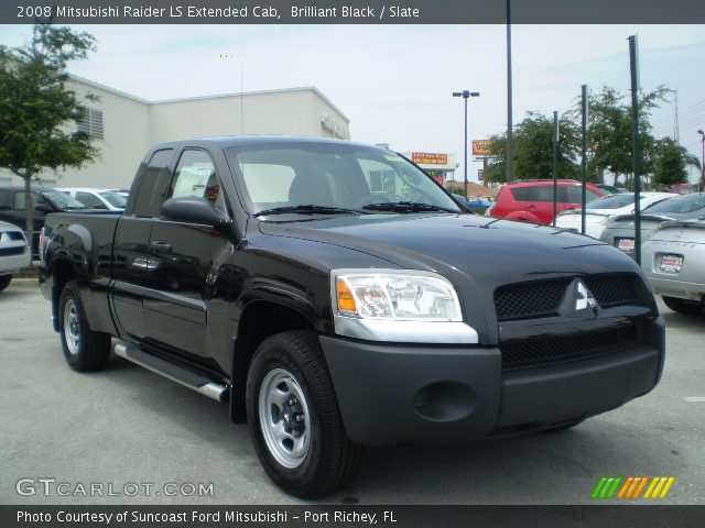 2008 Mitsubishi Raider LS Extended Cab in Brilliant Black