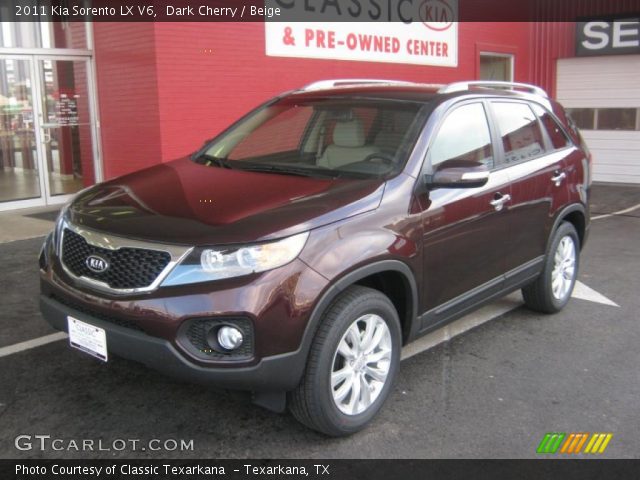 2011 Kia Sorento LX V6 in Dark Cherry
