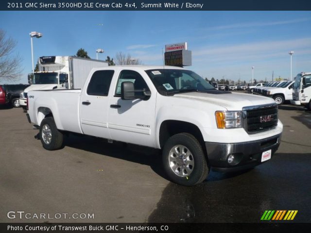 2011 GMC Sierra 3500HD SLE Crew Cab 4x4 in Summit White