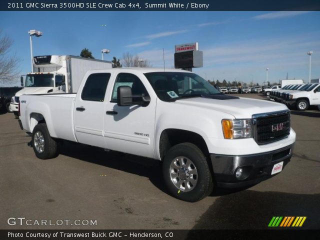 2011 GMC Sierra 3500HD SLE Crew Cab 4x4 in Summit White