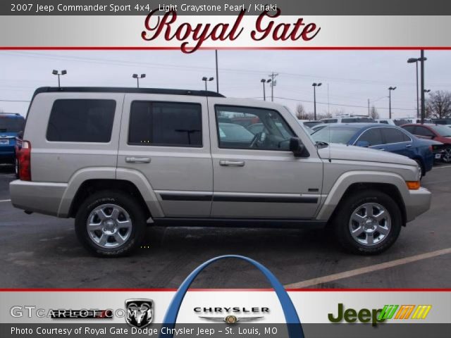 2007 Jeep Commander Sport 4x4 in Light Graystone Pearl
