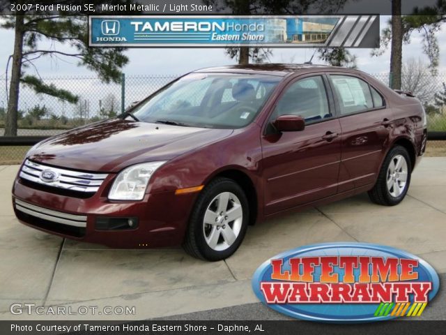 2007 Ford Fusion SE in Merlot Metallic
