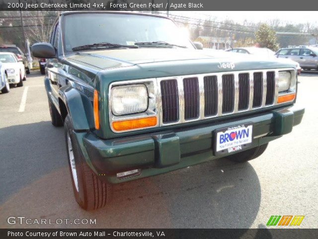 2000 Jeep Cherokee Limited 4x4 in Forest Green Pearl
