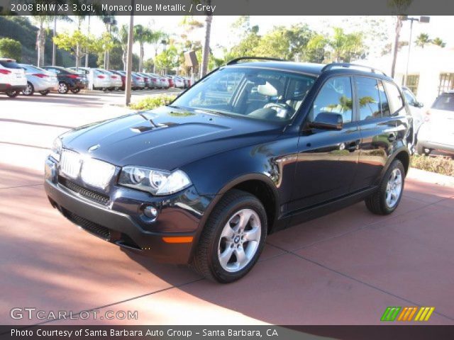 2008 BMW X3 3.0si in Monaco Blue Metallic