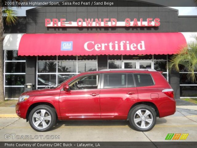 2008 Toyota Highlander Sport in Salsa Red Pearl