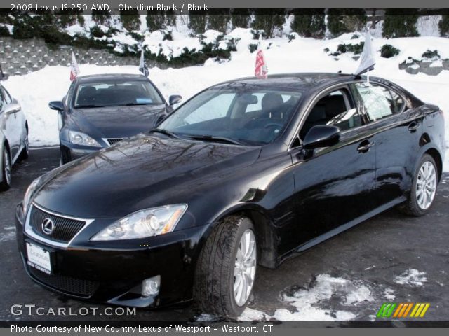 2008 Lexus IS 250 AWD in Obsidian Black
