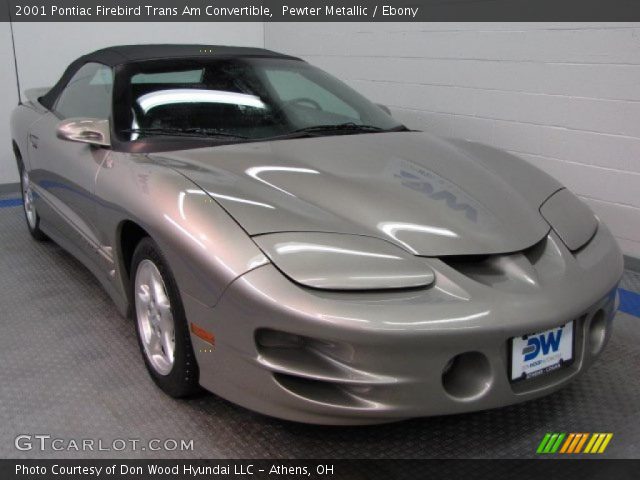 2001 Pontiac Firebird Trans Am Convertible in Pewter Metallic