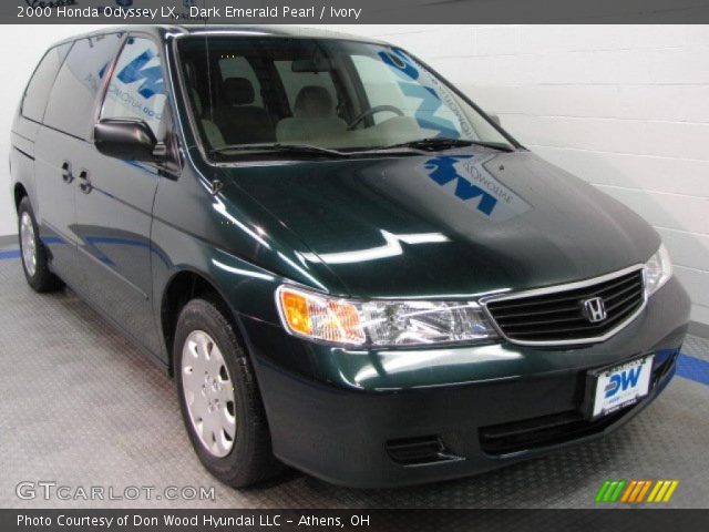 2000 Honda Odyssey LX in Dark Emerald Pearl