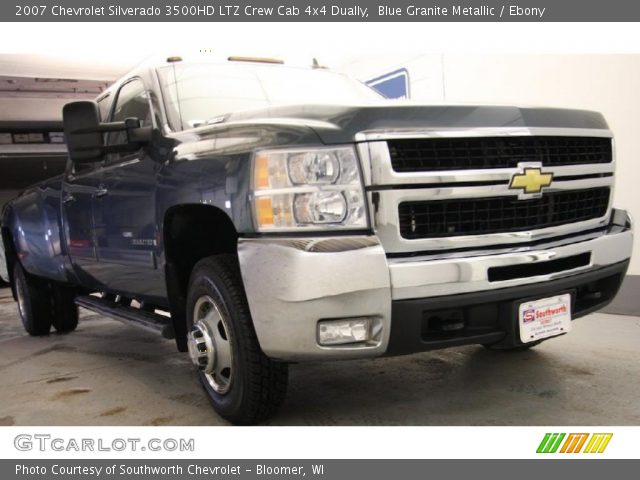 2007 Chevrolet Silverado 3500HD LTZ Crew Cab 4x4 Dually in Blue Granite Metallic